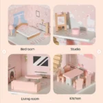 Teamson - Dream Princess Wooden House - Image 4