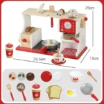 Small Desk Kitchen - Red - Image 3