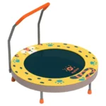 Mideer - Kids Foldable Trampoline - Yellow with Black