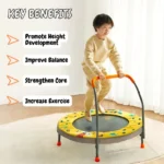 Mideer - Kids Foldable Trampoline - Yellow with Black - Image 10