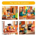 Feelo - Creative Foldable House Building Blocks Set - 346 Pcs - Image 6