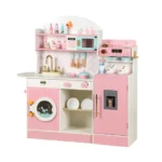 Little Angel - Kids Wooden Kitchen Playset - Pink