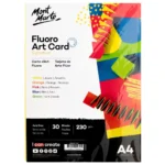 Mont Marte - Fluoro Art Card Signature A4 230 gsm
