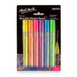 Mont Marte - Fluoro Acrylic Paint Pens Signature - 6pcs