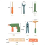 Kids Wooden Tool Box Set - Image 6