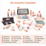 Wooden Doctor's Activity Center Toy Set - Image 6