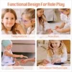 Wooden Doctor's Activity Center Toy Set - Image 10