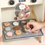 Wooden Kitchen – Pink with Bread Maker , Cooler & Laundry - Image 3