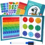 Fraction Game Magnetic Wooden Toy - Image 3