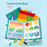Fraction Game Magnetic Wooden Toy - Image 2