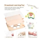 Wooden Peg Board - Rainbow - Image 5