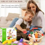 Wooden Vegetables Basket – Pretend Play - Image 4