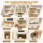 Play Kitchen for Kids Wooden Pretend - Image 4