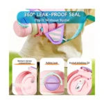 Mideer – Kids Flask with Crossbody Bag – 480 ml – Peacock - Image 4