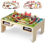 Wooden Activity Train Table Set