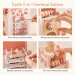 Montessori Educational Wooden Castle - Image 8