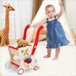 Multifunctional Child Wooden Trolley - Image 4