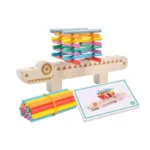 Wooden Montessori Sorting Crocodile Game