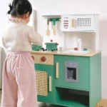 Vintage style play Japanese kitchen - Green - Image 2