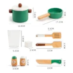 Vintage style play Japanese kitchen - Green - Image 4