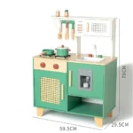 Vintage style play Japanese kitchen - Green - Image 3