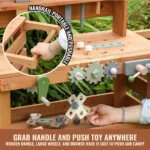 One Elephant - Wooden Outdoor Tool Rolling Worktop - Image 9