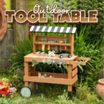 One Elephant - Wooden Outdoor Tool Rolling Worktop - Image 6