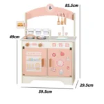 One Elephant - Wooden Pink Kitchen Set - Image 3