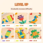 Mideer - Magnetic Wooden Geometry Blocks - 250pcs - Image 7