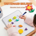 Mideer - Magnetic Wooden Geometry Blocks - 250pcs - Image 10