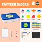 Mideer - Magnetic Wooden Geometry Blocks - 250pcs - Image 2