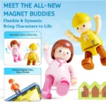 Mideer - Colorful Magnetic Tiles Building Toy Set - Our Family - 32 Pcs - Image 7