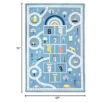 Kids Floor Activity Mat - Blue - Image 3