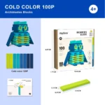 Mideer - Archimedes Wooden Blocks - Cool Color Palette - Image 2