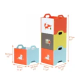 Labebe - Wooden Closed Sides Storage Boxes - Image 3