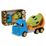 Truck with concrete mixer