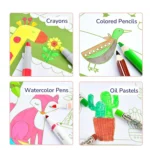 Mideer - Drawing Colouring Book: Girl - Image 3