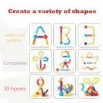 Mideer - Rainbow Magnetic Stick - 26 pcs - Image 2