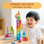 Mideer - Mini Colorful Magnetic Tiles - Multicolor - 42 Pcs - Image 7