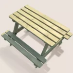 Soulet - Aurea Treated Wood Picnic Table - Image 3