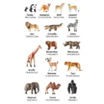 Mideer - Safari Animals Toy Set - 15pcs - Image 10