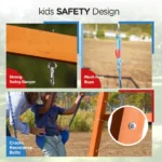 Dolphin PlayGround - Swings Slide And SandBox PlaySet - Image 8