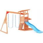 Dolphin PlayGround - Swings Slide And SandBox PlaySet