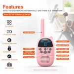 Kids Walkie Talkie - Pink - Image 5