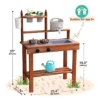 One Elephant - Wooden Outdoor Mud Kitchen Playset - Image 2