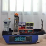 Cargo Ship Playset With Construction Crane & Mini Cars - Image 7
