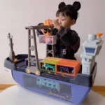 Cargo Ship Playset With Construction Crane & Mini Cars - Image 8