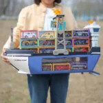 Cargo Ship Playset With Construction Crane & Mini Cars - Image 9