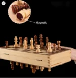 Wooden Magnetic Chess Board - Image 5