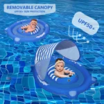 Swimbobo -  Blue Bear Swimming Float With Detachable Canopy - Image 5